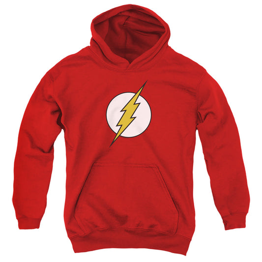 Dc Flash - Flash Logo - Youth Pull-over Hoodie - Red