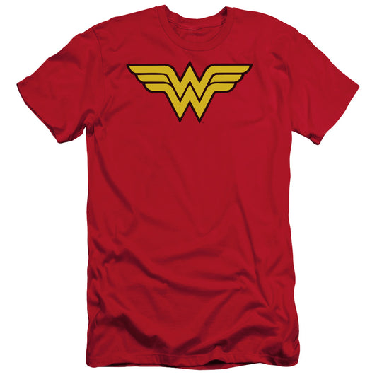 Dc - Wonder Woman Logo - Short Sleeve Adult 30/1 - Red T-shirt