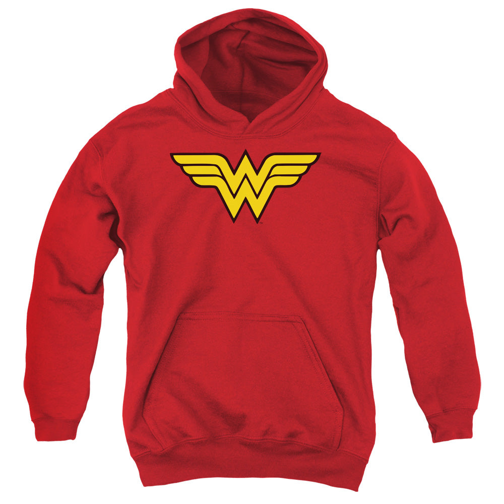 Dc - Wonder Woman Logo - Youth Pull-over Hoodie - Red