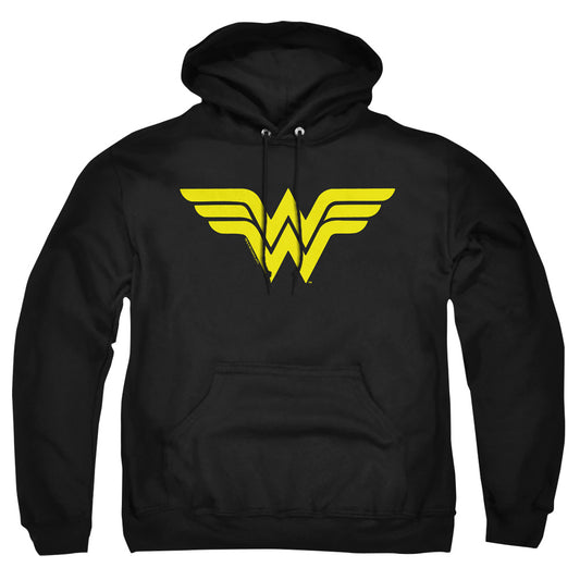 Dc - Wonder Woman Logo - Adult Pull-over Hoodie - Black