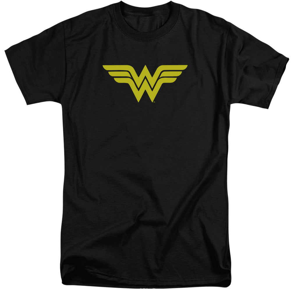 Dc - Wonder Woman Logo - Short Sleeve Adult Tall - Black T-shirt