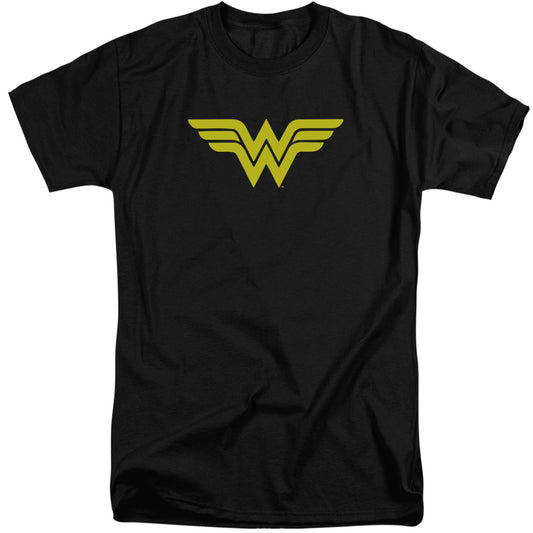 Dc - Wonder Woman Logo - Short Sleeve Adult Tall - Black T-shirt