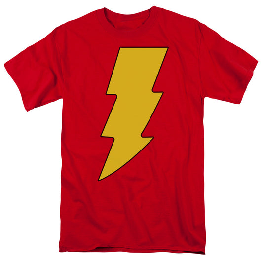 Dc - Shazam Logo - Short Sleeve Adult 18/1 - Red T-shirt