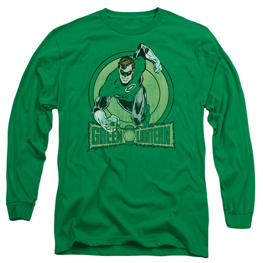 Dc - Green Lantern - Long Sleeve Adult 18/1 - Kelly Green T-shirt