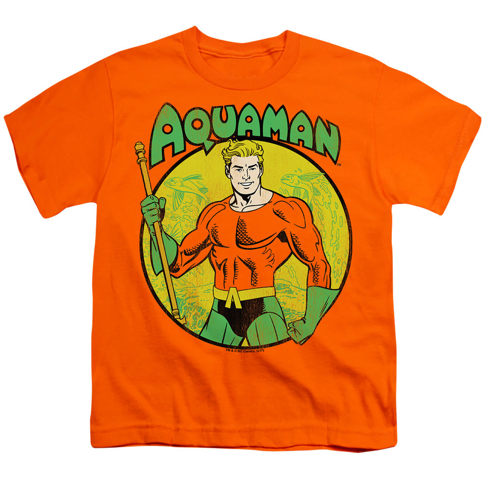 Dc - Aquaman - Short Sleeve Youth 18/1 - Orange T-shirt