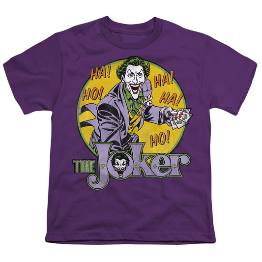 Dc - The Joker - Short Sleeve Youth 18/1 - Purple T-shirt