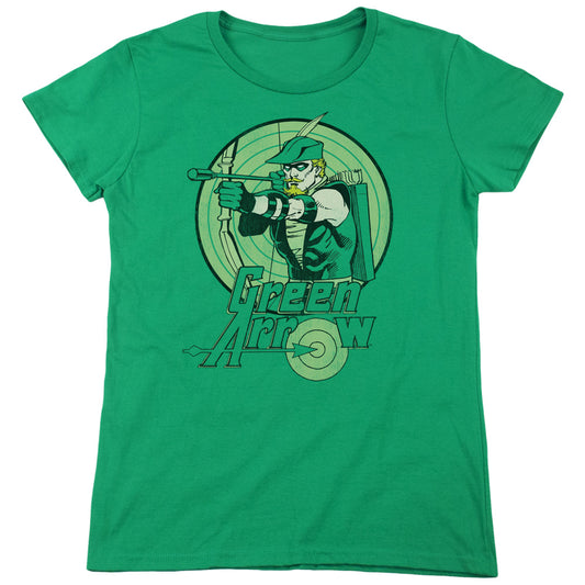 Dc - Green Arrow - Short Sleeve Womens Tee - Kelly Green T-shirt