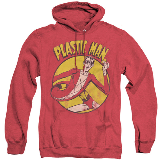 Dc - Plastic Man - Adult Heather Hoodie - Red