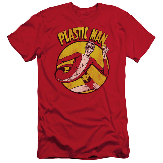 Dc - Plastic Man - Short Sleeve Adult 30/1 - Red T-shirt