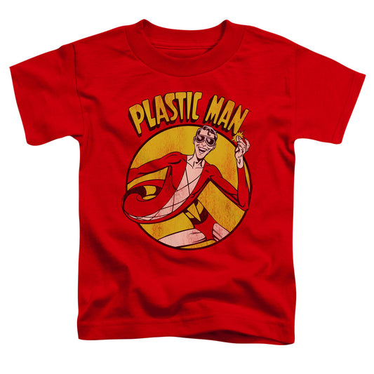 Dc - Plastic Man - Short Sleeve Toddler Tee - Red T-shirt