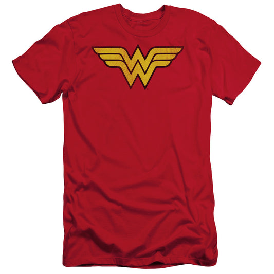 Dc - Wonder Woman Logo Dist - Short Sleeve Adult 30/1 - Red T-shirt