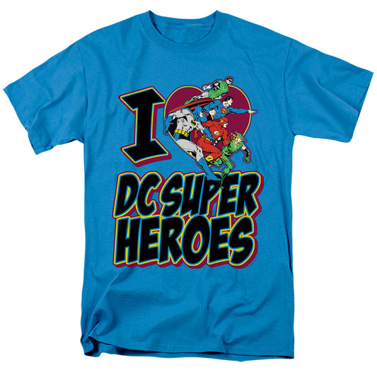 Dc - I Heart Dc - Short Sleeve Adult 18/1 - Turquoise T-shirt