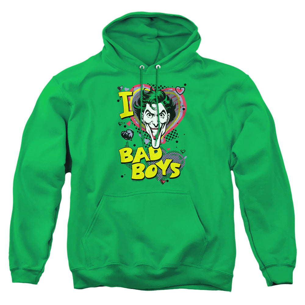 Dc - I Heart Bad Boys 2 - Adult Pull-over Hoodie - Kelly Green
