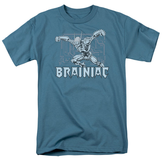 Dc - Brainiac - Short Sleeve Adult 18/1 - Slate T-shirt