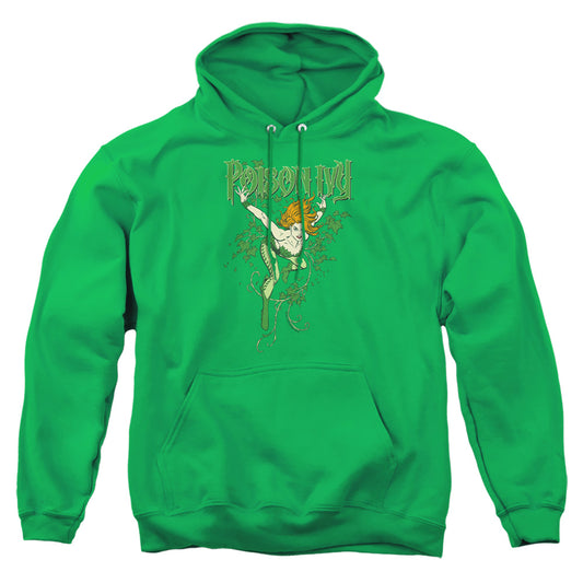Dc - Poison Ivy - Adult Pull-over Hoodie - Kelly Green