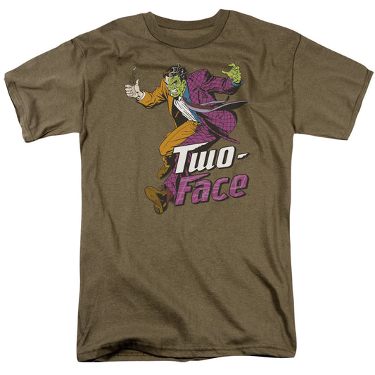 Dc - Two Face - Short Sleeve Adult 18/1 - Safari Green T-shirt