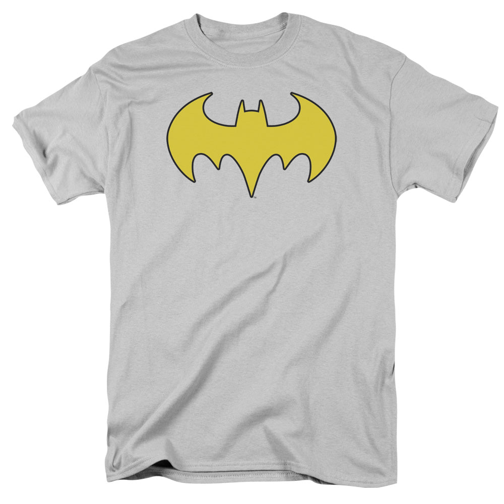 Dc - Bat Girl Logo - Short Sleeve Adult 18/1 - Silver T-shirt