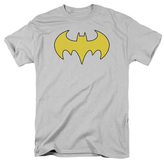 Dc - Bat Girl Logo - Short Sleeve Adult 18/1 - Silver T-shirt