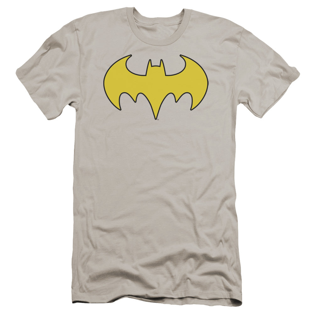 Dc - Bat Girl Logo-premuim Canvas Adult Slim Fit 30/1 - Silver