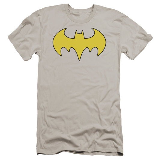 Dc - Bat Girl Logo-premuim Canvas Adult Slim Fit 30/1 - Silver