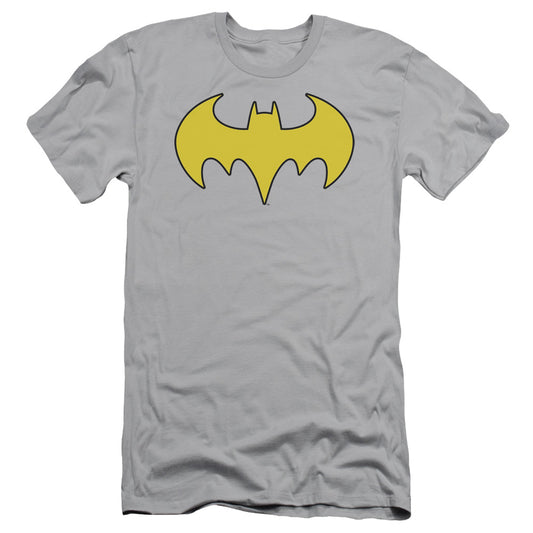Dc - Bat Girl Logo - Short Sleeve Adult 30/1 - Silver T-shirt