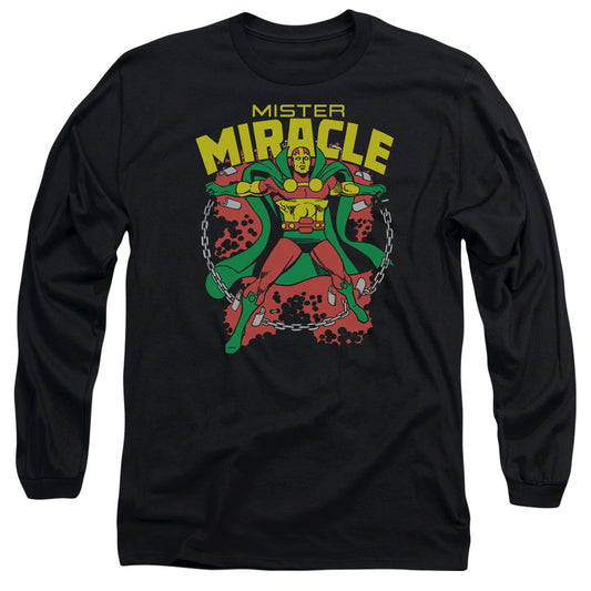 Dc - Mr Miracle - Long Sleeve Adult 18/1 - Black T-shirt