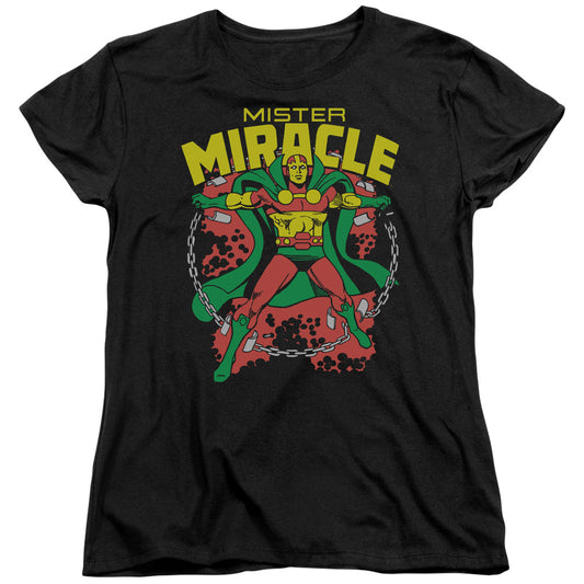 Dc - Mr Miracle - Short Sleeve Womens Tee - Black T-shirt