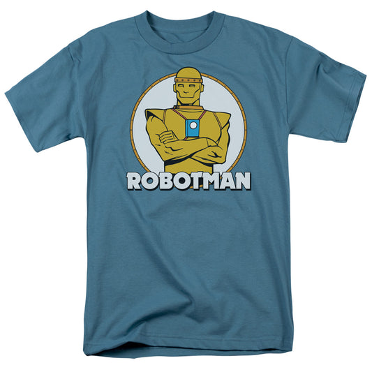 Dc - Robotman - Short Sleeve Adult 18/1 - Slate T-shirt