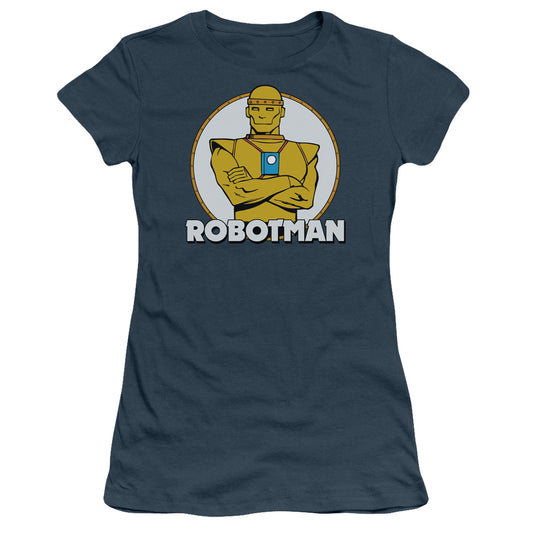 Dc - Robotman - Short Sleeve Junior Sheer - Indigo T-shirt