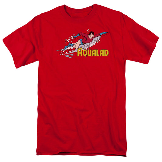 Dc - Aqualad - Short Sleeve Adult 18/1 - Red T-shirt