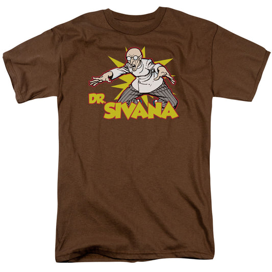 Dc - Dr Sivana - Short Sleeve Adult 18/1 - Coffee T-shirt
