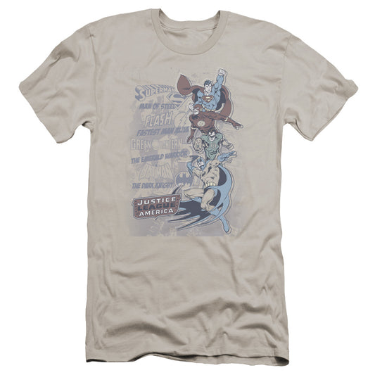 Dc - The Good Guys-premuim Canvas Adult Slim Fit 30/1 - Silver