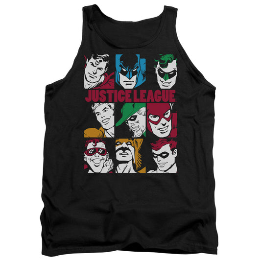 Dc - Nine Blocks Of Justice - Adult Tank - Black