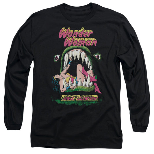 Dc - Jaws - Long Sleeve Adult 18/1 - Black T-shirt