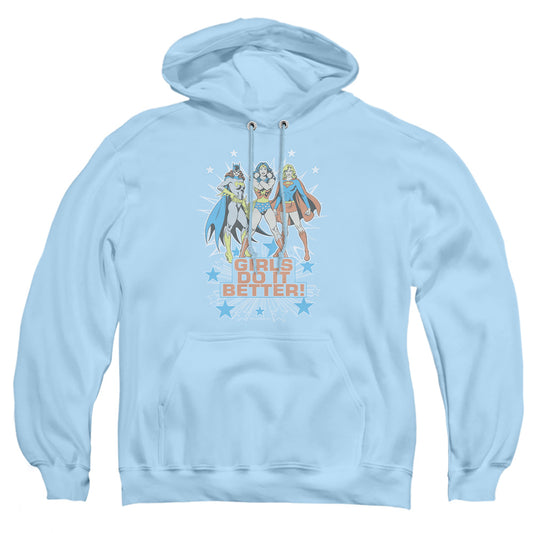 Dc - Girls Do It Better - Adult Pull-over Hoodie - Light Blue
