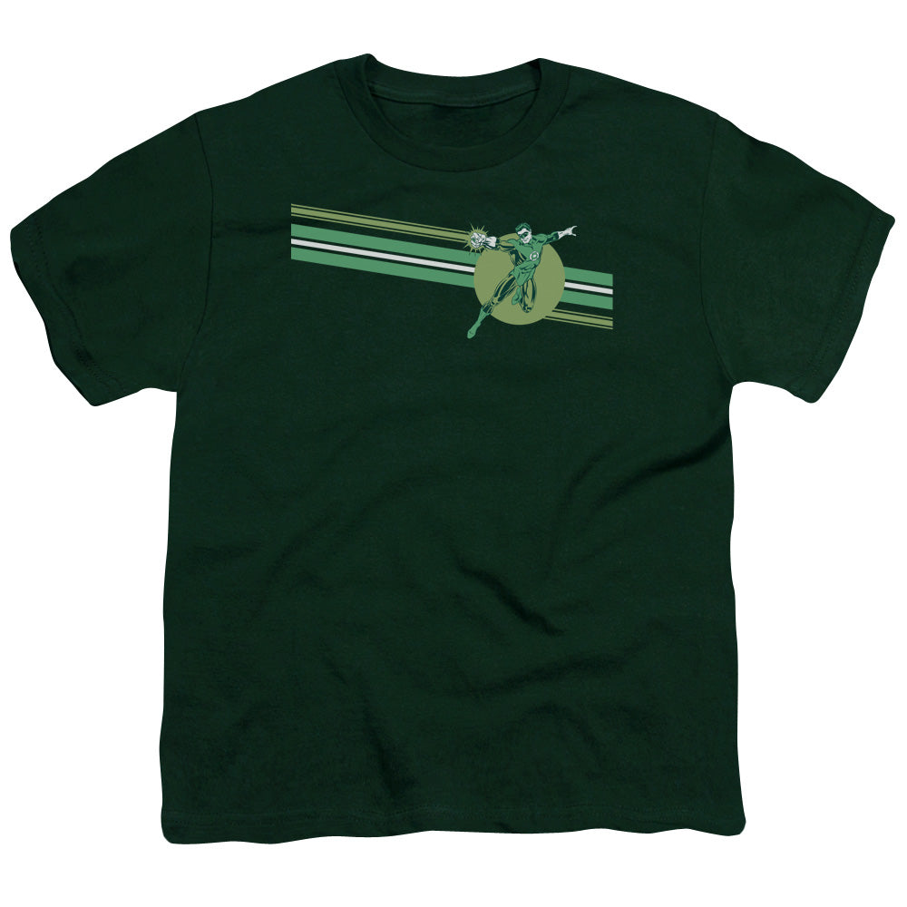 Dc - Lantern Stripe - Short Sleeve Youth 18/1 - Hunter Green T-shirt