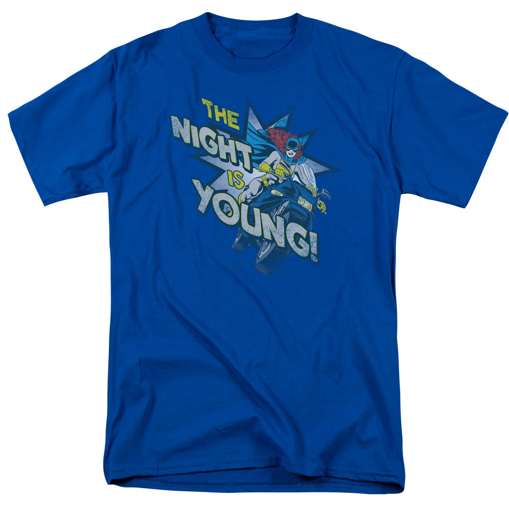 Dc - The Night Is Young - Short Sleeve Adult 18/1 - Royal Blue T-shirt