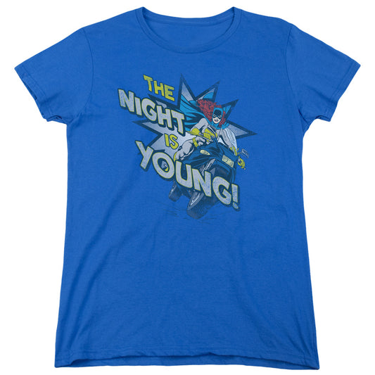 Dc - The Night Is Young - Short Sleeve Womens Tee - Royal Blue T-shirt