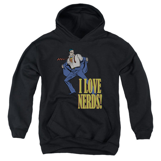 Dc - I Love Nerds - Youth Pull-over Hoodie - Black