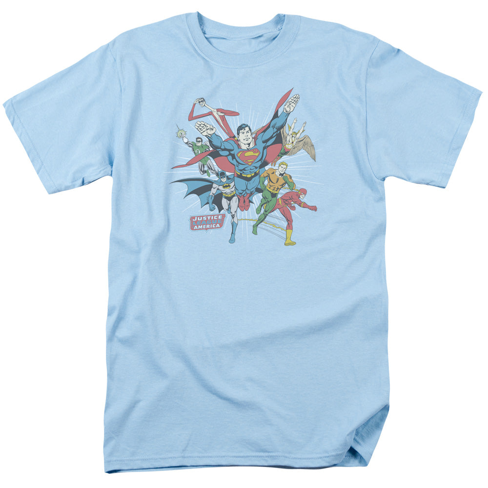 Dc - Lead The Charge - Short Sleeve Adult 18/1 - Light Blue T-shirt