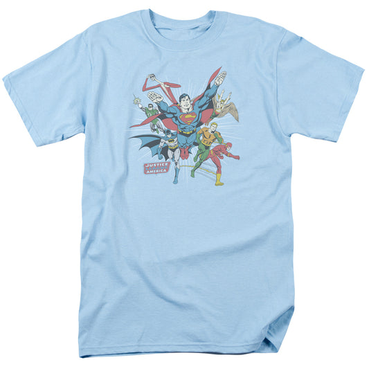 Dc - Lead The Charge - Short Sleeve Adult 18/1 - Light Blue T-shirt