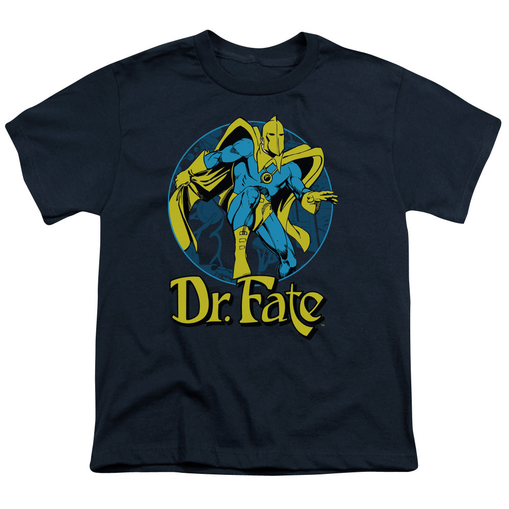 Dc - Dr Fate Ankh - Short Sleeve Youth 18/1 - Navy T-shirt