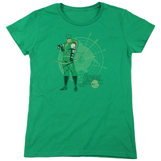 Dc - Arrow Target - Short Sleeve Womens Tee - Kelly Green T-shirt