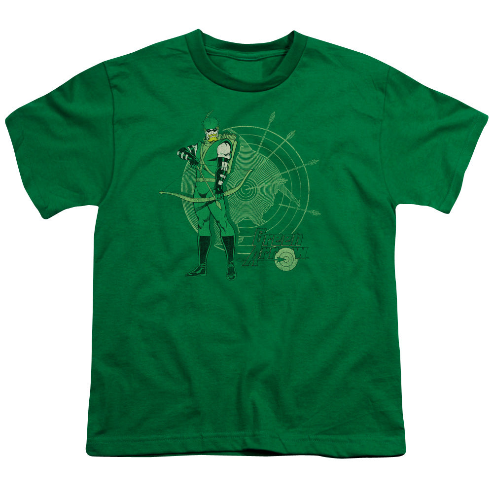 Dc - Arrow Target - Short Sleeve Youth 18/1 - Kelly Green T-shirt