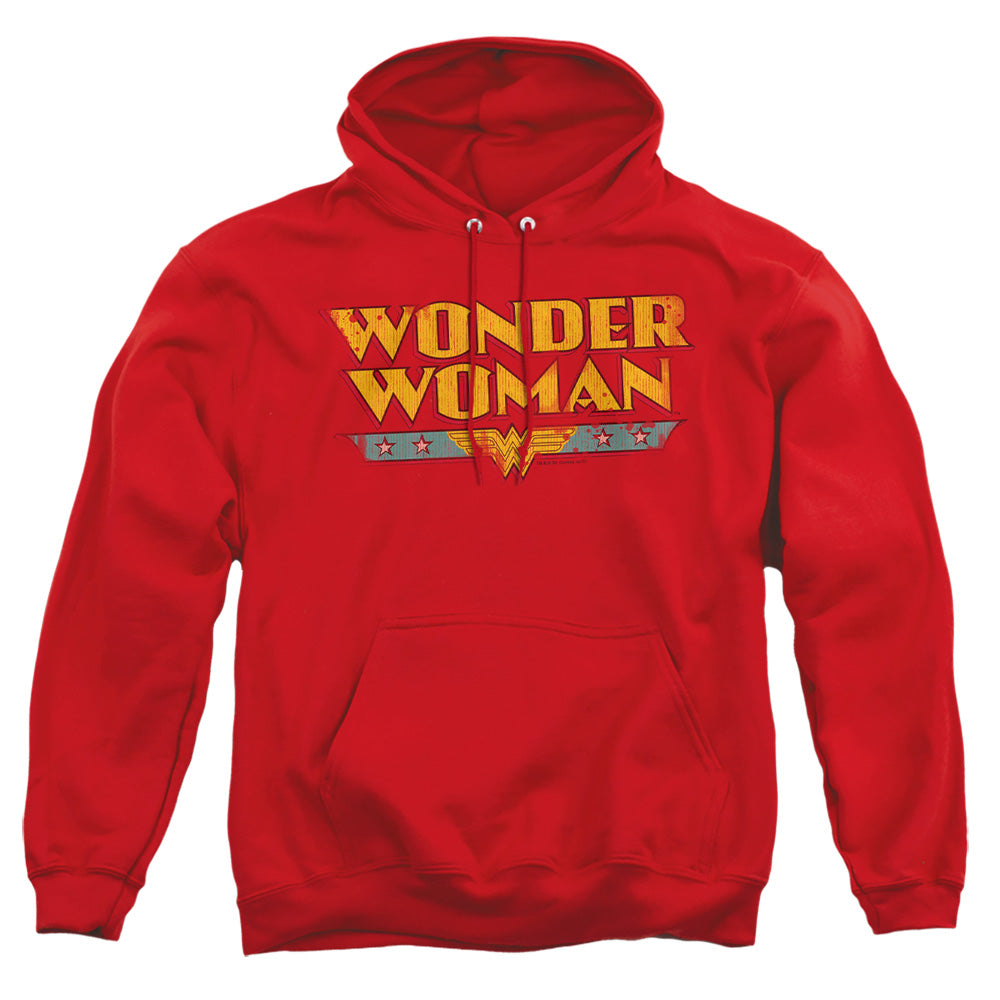 Dc - Wonder Woman Logo - Adult Pull-over Hoodie - Red