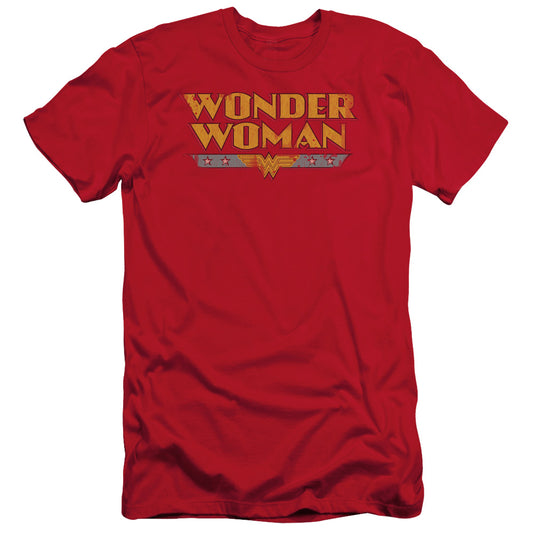 Dc - Wonder Woman Logo - Short Sleeve Adult 30/1 - Red T-shirt