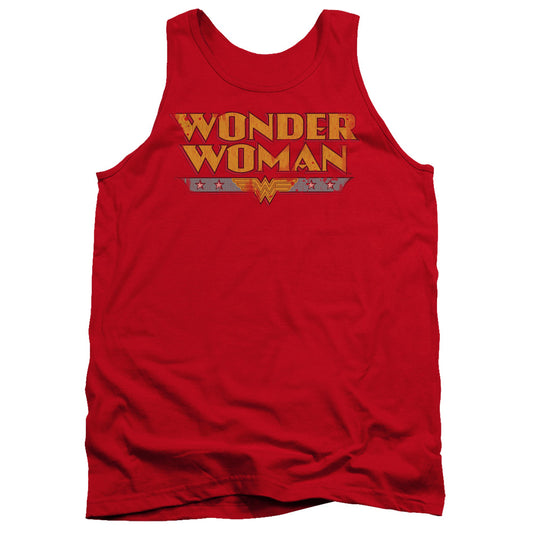 Dc - Wonder Woman Logo - Adult Tank - Red