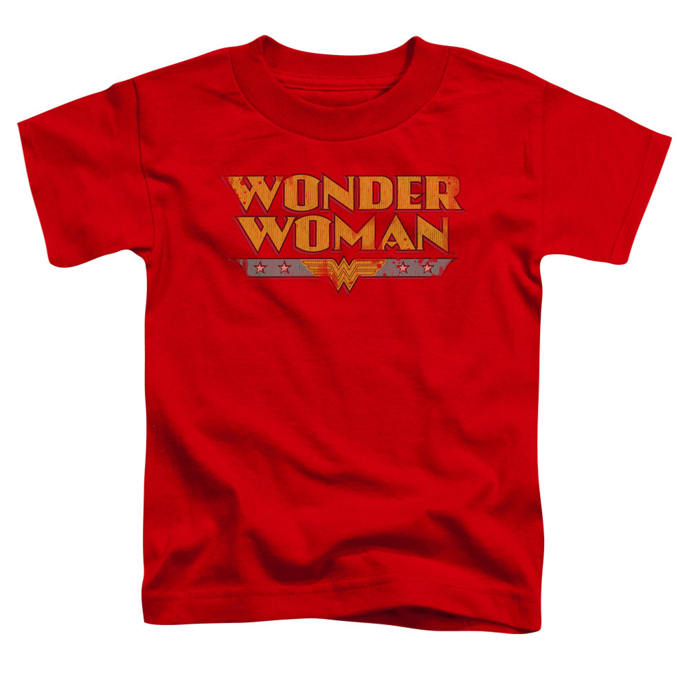 Dc - Wonder Woman Logo - Short Sleeve Toddler Tee - Red T-shirt