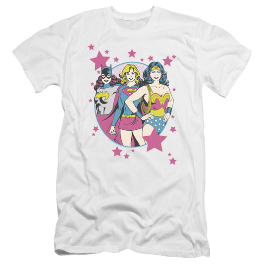 Dc - We Are Superior-premuim Canvas Adult Slim Fit 30/1 - White