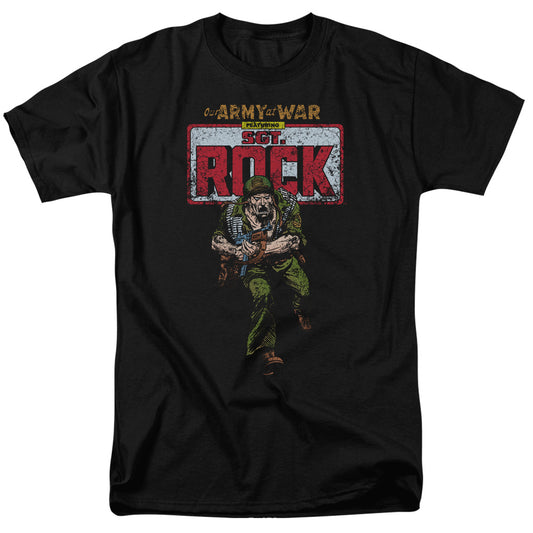 Dc - Sgt Rock - Short Sleeve Adult 18/1 - Black T-shirt